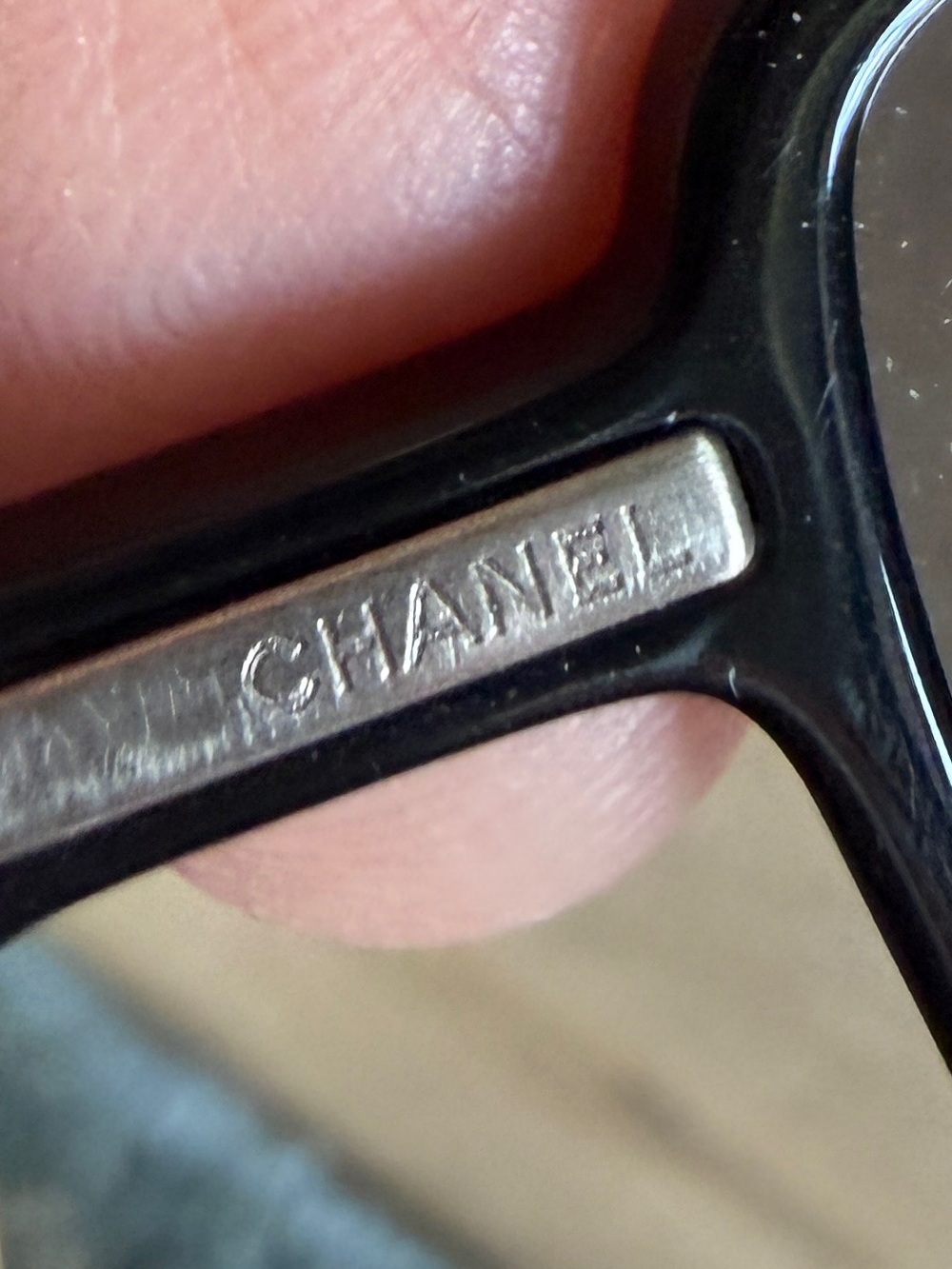 Vintage Chanel sunglasses 5047 h Black with pearl ends - Picture 4 of 15